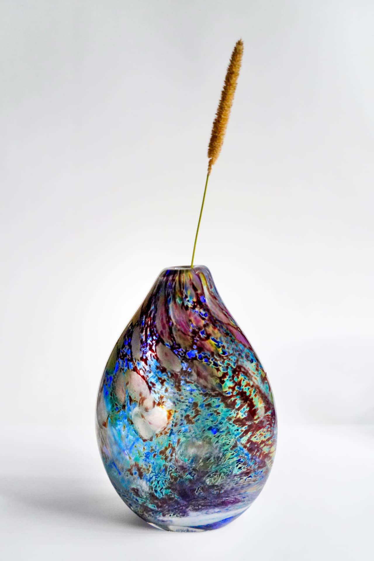 Blue Drop Vessel — Hand-blown glass / One of one