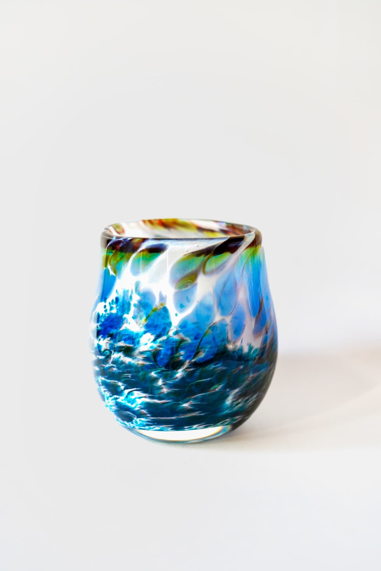 Set of Four Drinking Glasses — Hand-blown glass / Four unique pieces